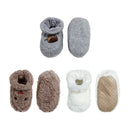 Infant Toddler Soft Furry Plush Cozy Fuzzy Booties Slippers