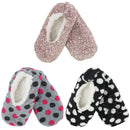 Women's Fuzzy Footies Non-Slip Lined Slippers