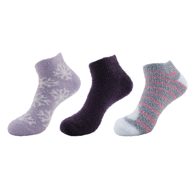 Women's Fuzzy Feather Yarn Soft Warm Ankle Socks