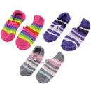 Women's Non-Slip Travel Footsie Slipper: 3 Pairs
