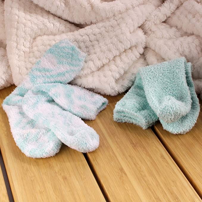 Fuzzy Green Socks