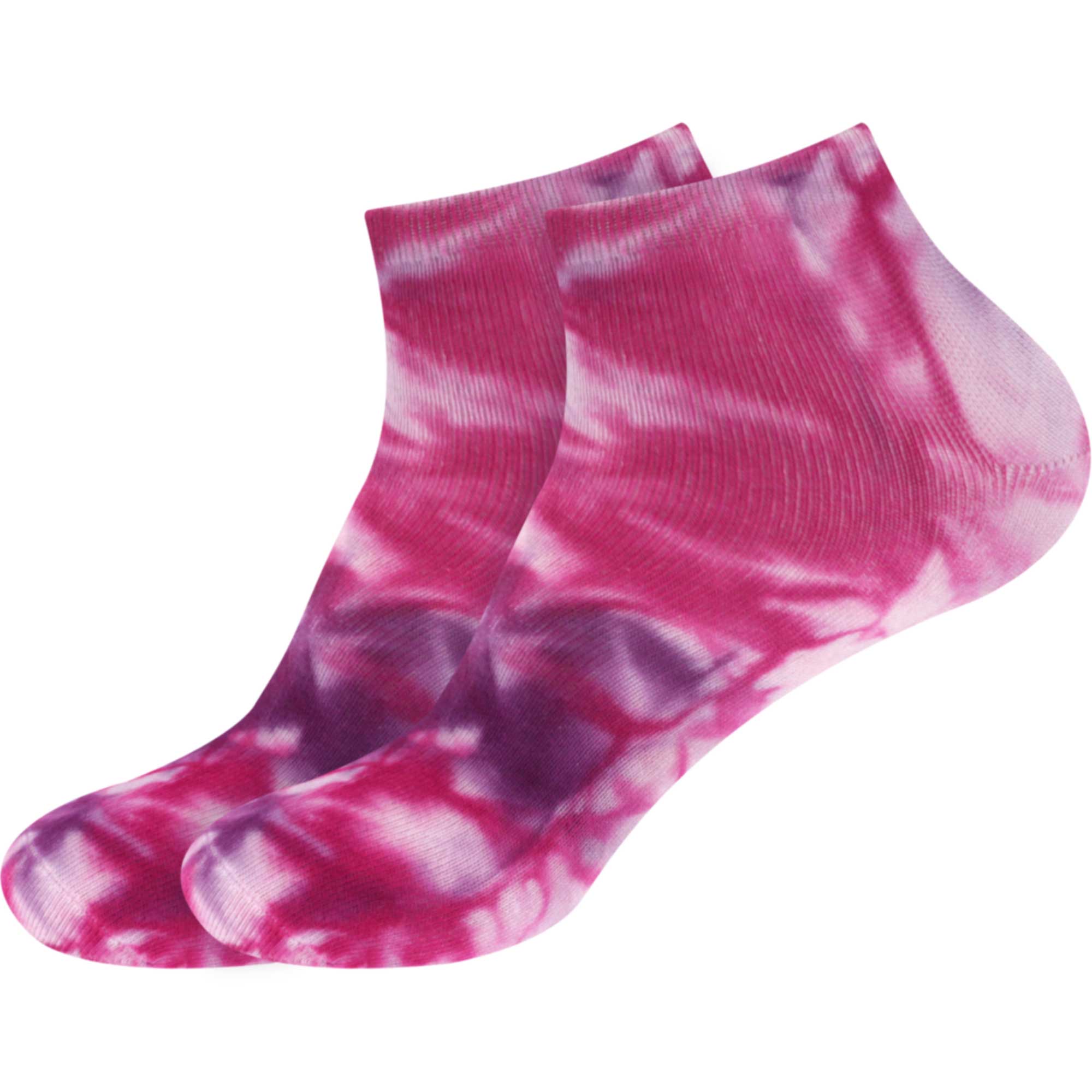 Men's Bamboo Tie Dye Ankle Socks: 2 Pairs