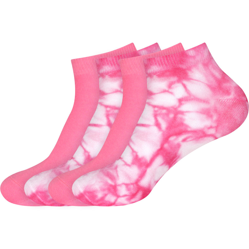 Pink tie dye socks