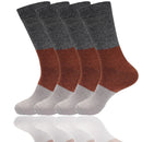 Men's Bamboo Vintage Casual Crew 3 Color Stripe Socks