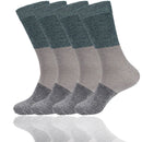 Men's Bamboo Vintage Casual Crew 3 Color Stripe Socks