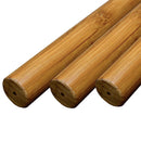 bamboo bo staff carbonized brown flat end