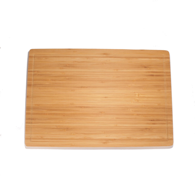 bamboo cutting board grooved 3ply carbonized brown front