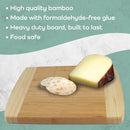 Small Two-Tone Bamboo Cutting Board 12" x 8" x 0.75"