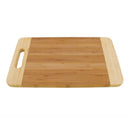 bamboo cutting board two tone with handle
