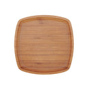 8" reusable tea serving tray bamboo ecoware
