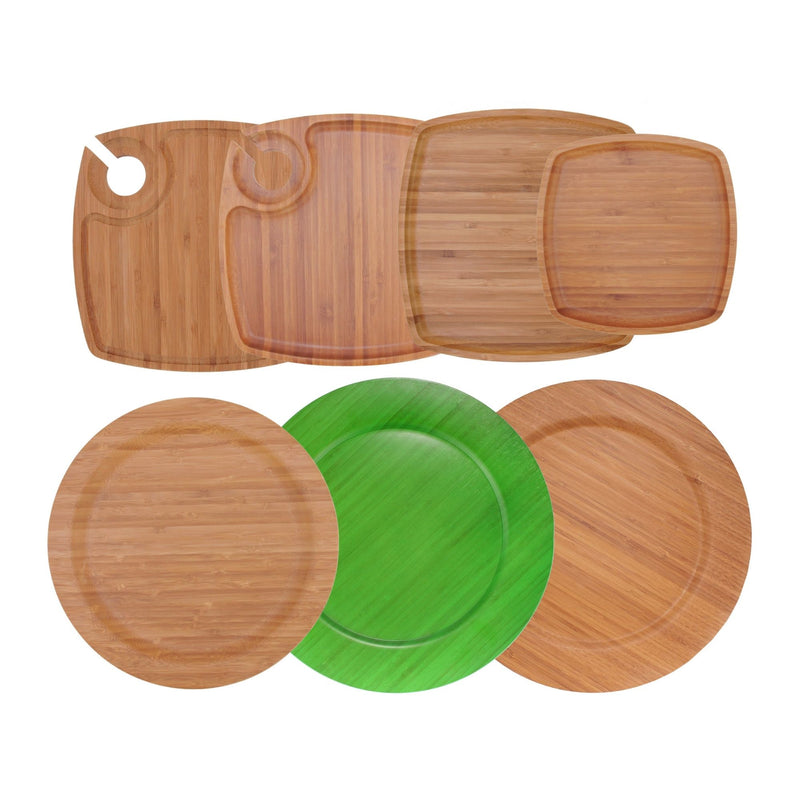 bamboo ecoware reusable dinnerware plates