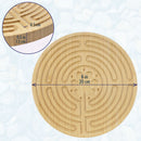 Chartres Style 7 Circuit 8” Bamboo Finger Labyrinth