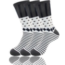Women's Bamboo Colorful Polka Dot Stripe Socks: 3 Pair