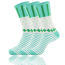 Women's Bamboo Colorful Polka Dot Stripe Socks: 3 Pair