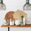 bamboo house cutting board lifestyle image