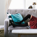 women's bamboo knee high tights spandex socks black white gray lounging