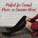 women's bamboo knee high tights spandex socks black white gray casual