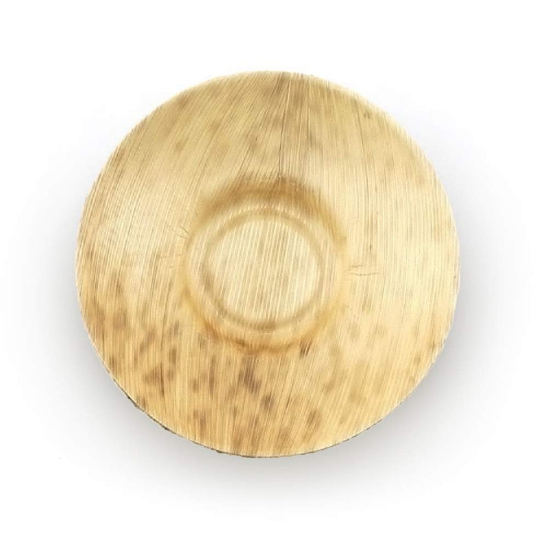 disposable bamboo leaf shallow dish