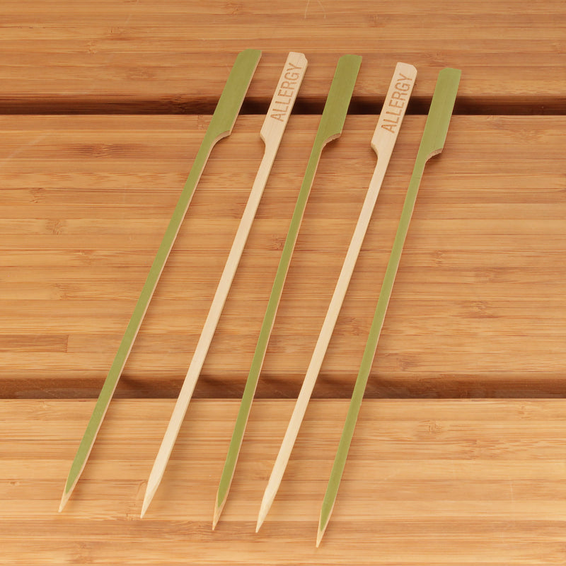 Food Allergy Bamboo Paddle Food Picks