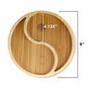 bamboo portion control plate yin yang sizing