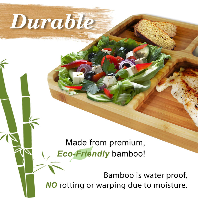 bamboo portion control plate infographic image