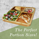 bamboo portion control plate lifestyle image