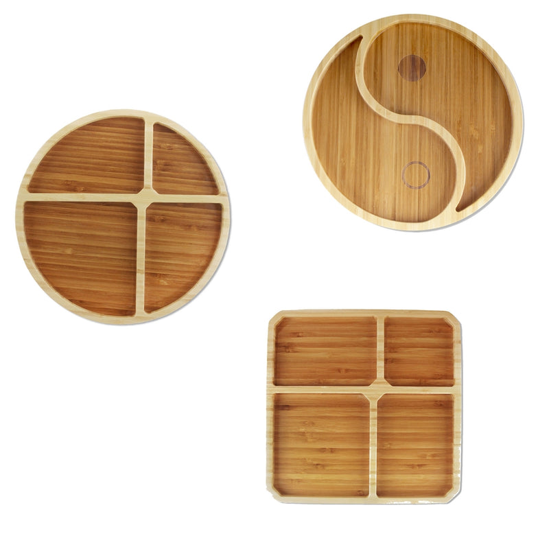 bamboo portion control plate all styles