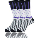 Women's Bamboo Colorful Polka Dot Stripe Socks: 3 Pair