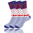 Women's Bamboo Colorful Polka Dot Stripe Socks: 3 Pair