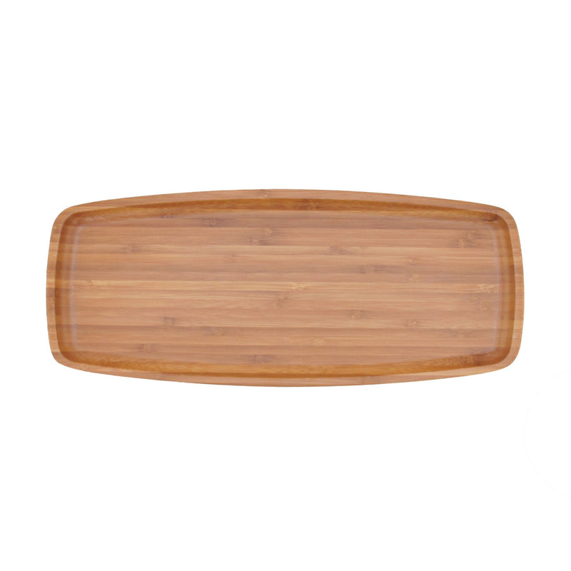 bamboo rectangle plate 14" x 6" front