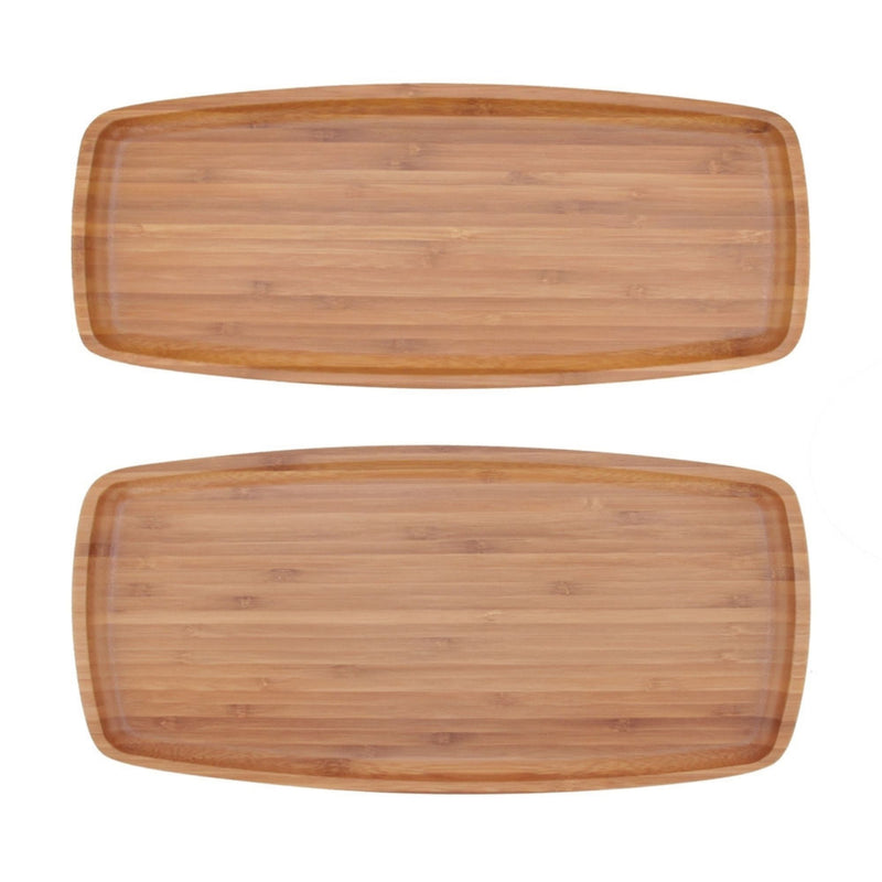 bamboo rectangle plates both sizes