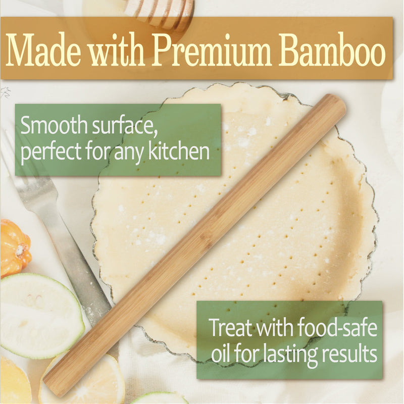 bamboo rolling pin infographic image