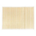 bamboo slat placemats with fabric border natural with white border