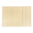 bamboo slat placemats with fabric border natural with white border
