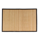 bamboo slats placemats with fabric border brown with black border