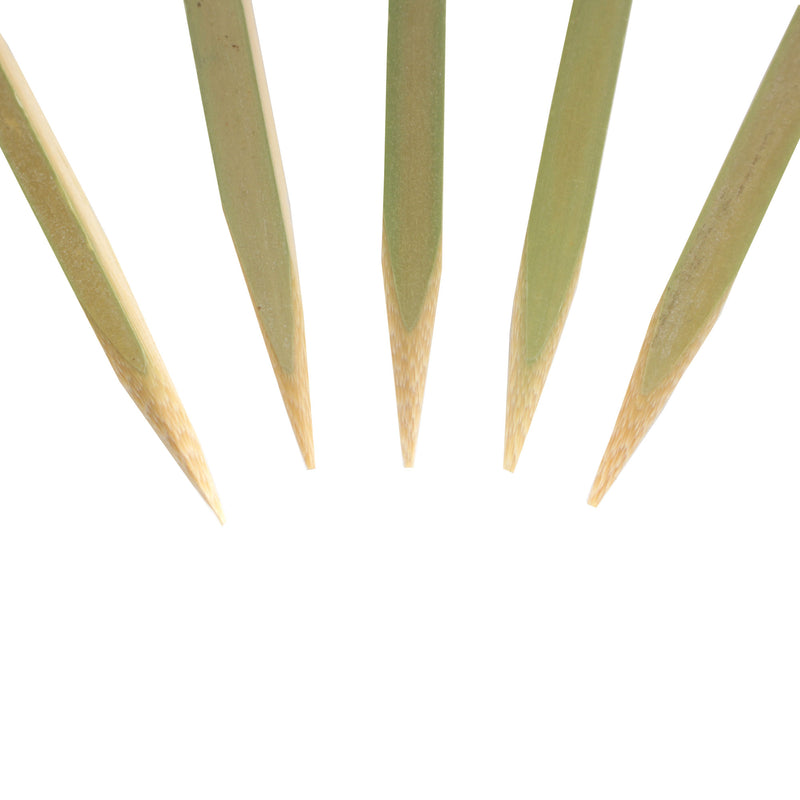 natural bamboo square stick skewers tips