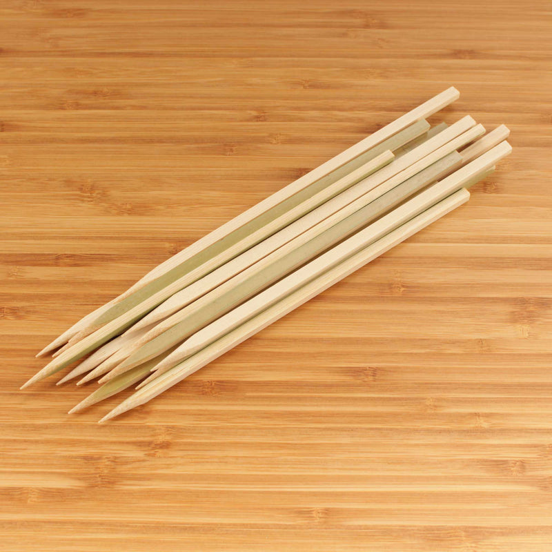 natural bamboo square stick skewers cutting board