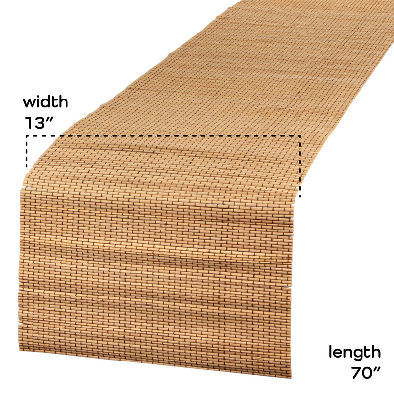 bamboo string slat table runner dimensions 