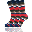Men's Bamboo Stripe Socks: 3 Pairs