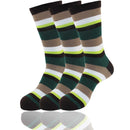 Men's Bamboo Stripe Socks: 3 Pairs