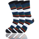 Men's Bamboo Stripe Socks: 3 Pairs