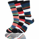 Men's Bamboo Stripe Socks: 3 Pairs