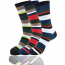 Men's Bamboo Stripe Socks: 3 Pairs