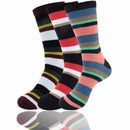Men's Bamboo Stripe Socks: 3 Pairs