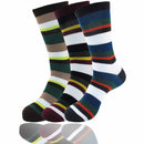 Men's Bamboo Stripe Socks: 3 Pairs