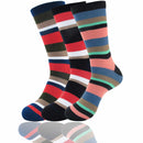 Men's Bamboo Stripe Socks: 3 Pairs
