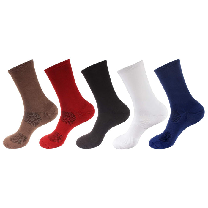 bamboomn Women's Bamboo Cushioned Crew Socks: 4 Pairs