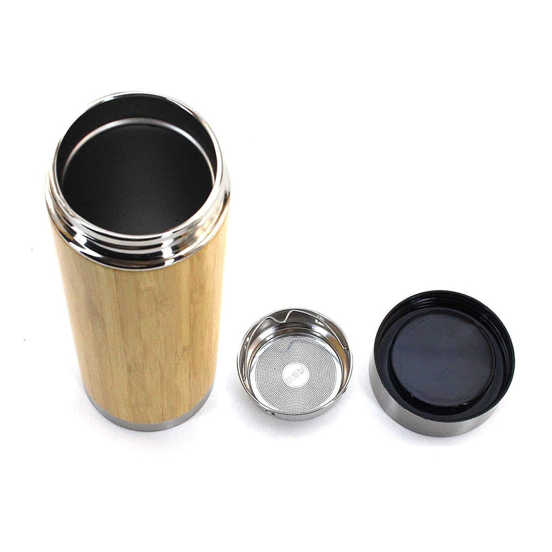 bamboo tumbler with removable tea infuser
