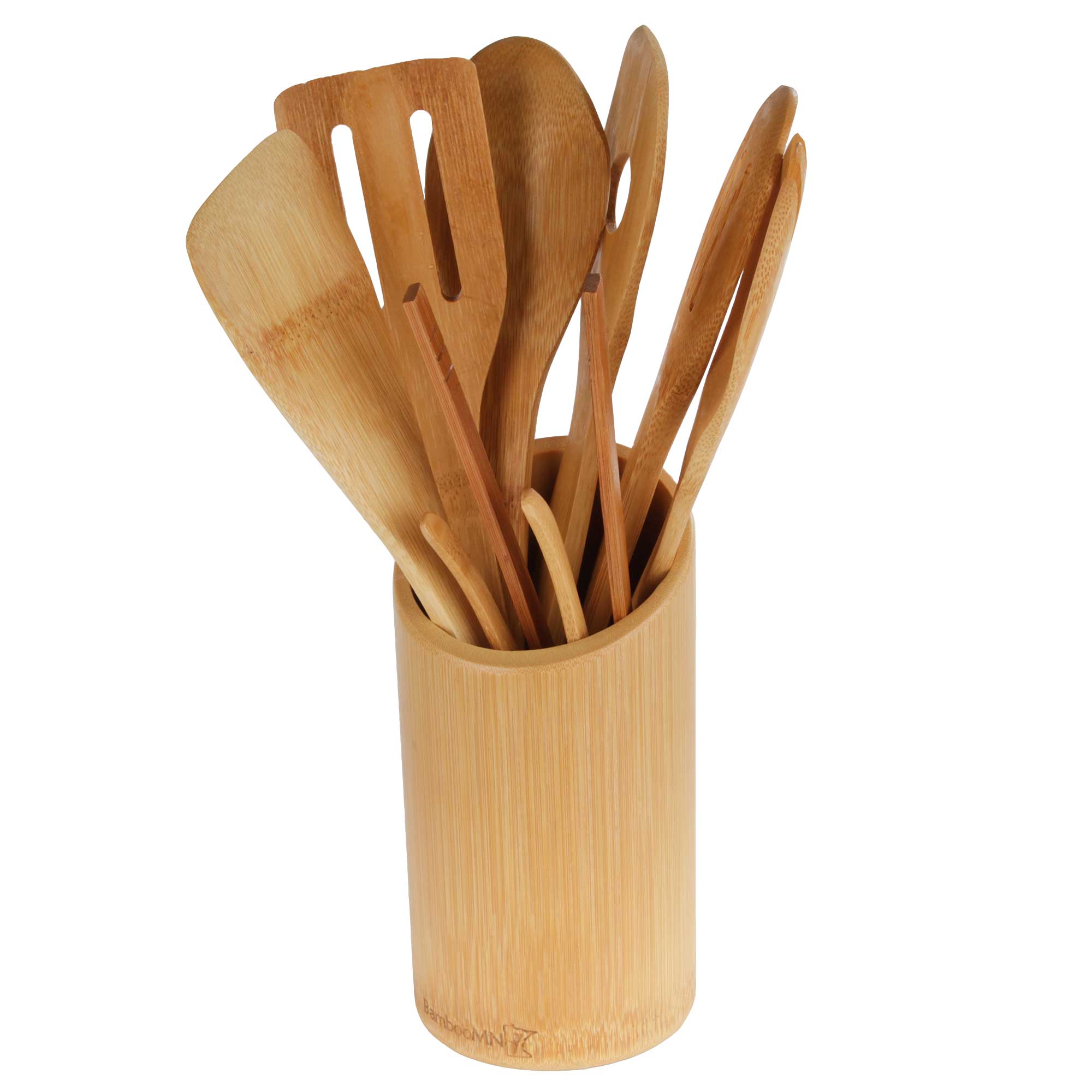 Trademark Innovations 100% All Natural Bamboo Utensil Holder-with Handle -  China Furniture and Kitchen Utensils price