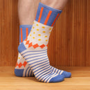 women's bamboo colorful yellow polka dot socks